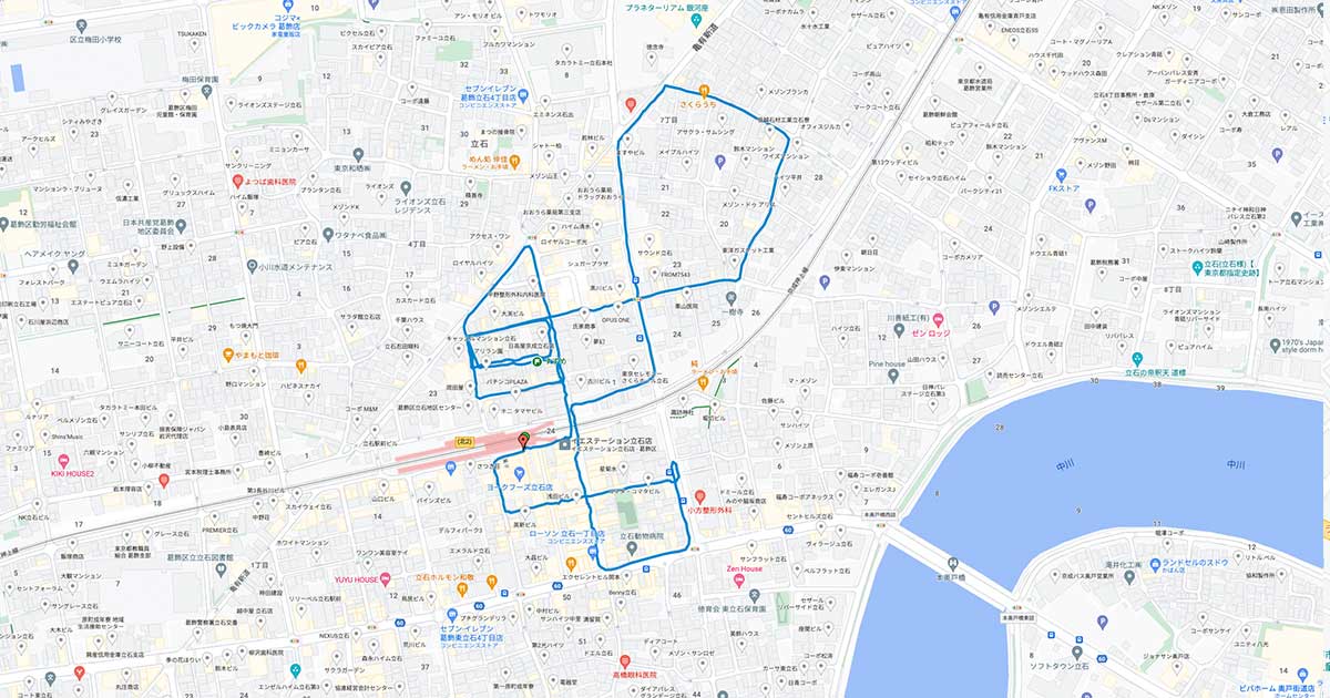 解体工事直前の京成立石駅