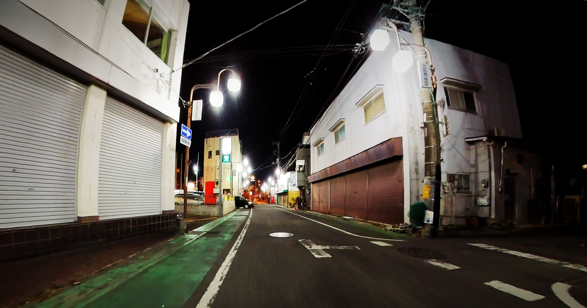 上尾駅の東口の商店街